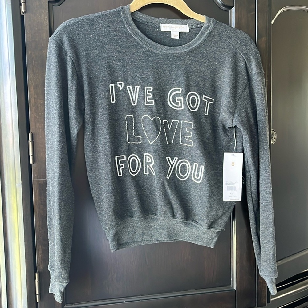 Spiritual Gangster I've Got Love For You Embroidered Savasana Sweatshirt XS